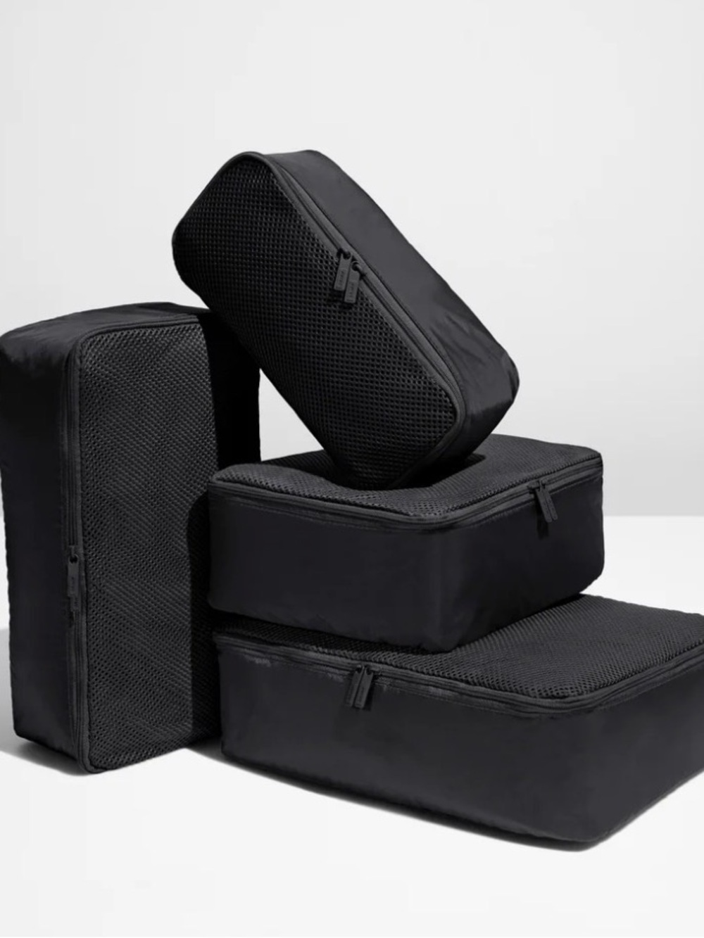 Away Black Toiletry & Packing Cube Set — 4-Piece Organizer